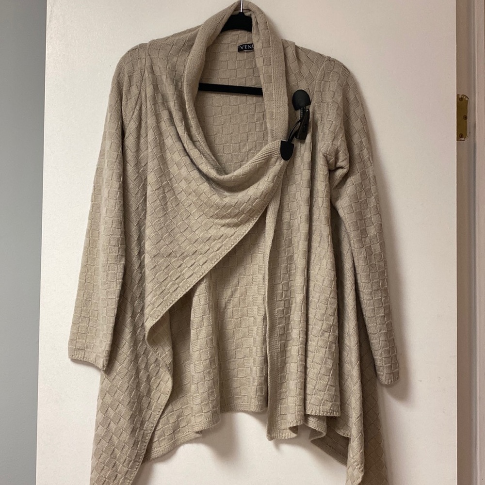 Venus Beige Cardigan Sweater